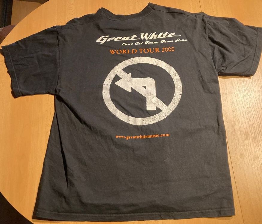 T-shirt: ORIGINAL Tour-Shirt GREAT WHITE 2000 – Usato da Attiswil venduto da Jay70 1