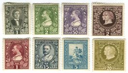 Briefmarken "Montenegro 1910"