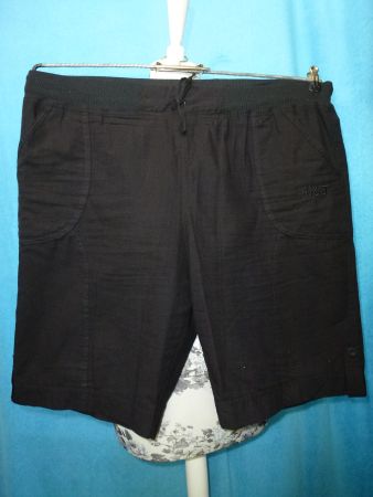 SHORT GR XL SCHWARZ REINE BAUMWOLLE KURZE HOSE SCHLUPF