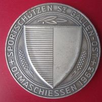 OLMA Schiessen 1963 - Luzern - versilbert - RAR nur 340 Expl