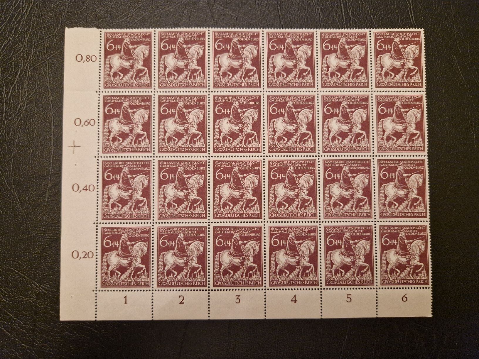 Tutti i francobolli: Deutsches Reich Briefmarken Bogenteil postfrisch – Nuovo (secondo la descrizione) da St. Gallen venduto da Enrico_SG