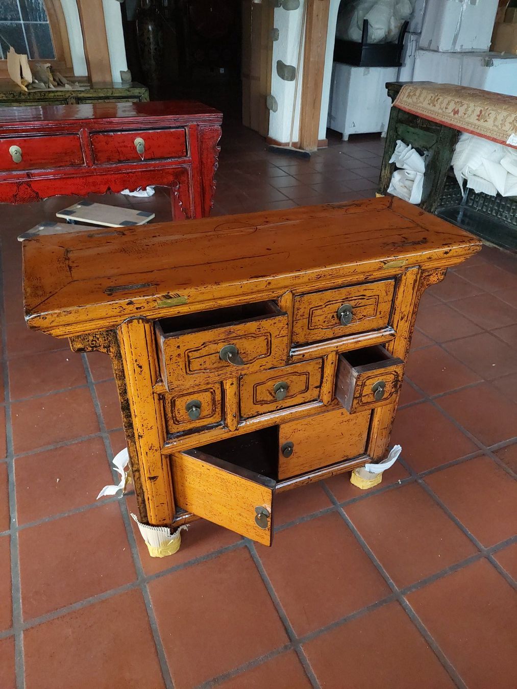 Cassettiere: Asiatische Kommode gelb – Nuovo (secondo la descrizione) da Cham venduto da mjg1901 3