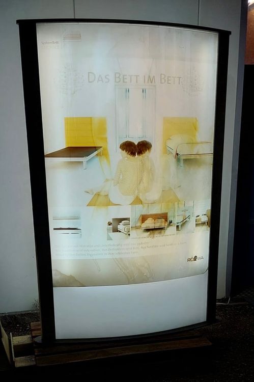 Werbetafel 2m Werbeschild Reklame ,beidseitig,beleuchtet-670 1