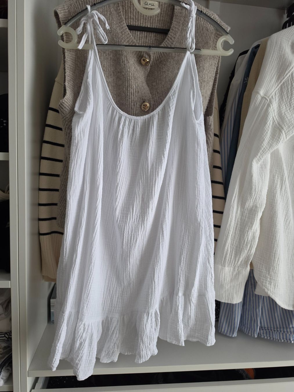 Kleider: Musselin Kleid Weiss – Neu (gemäss Beschreibung) aus Altishausen von ter_58nj 1