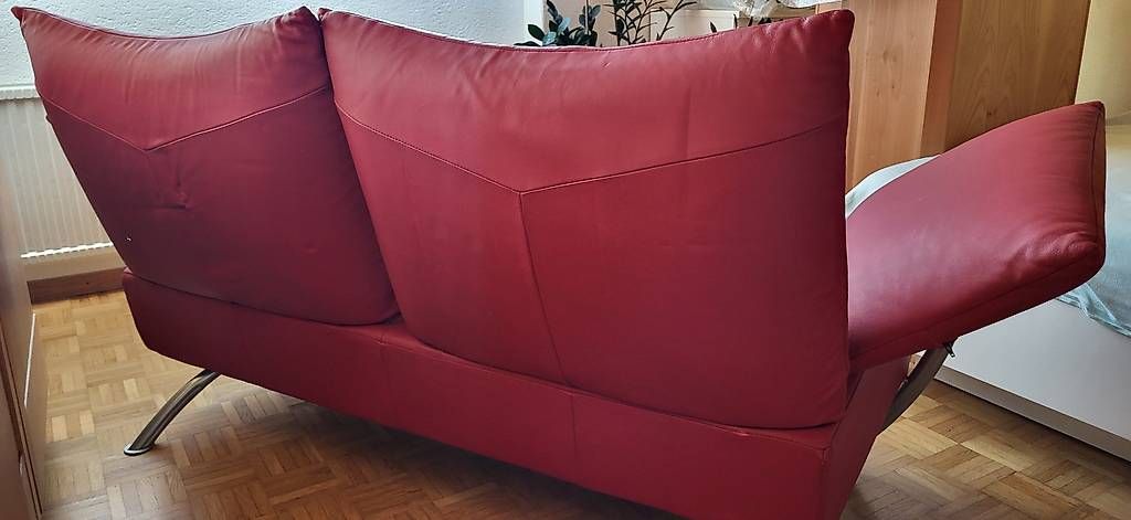 Divani: KEBE 2-er Echtledersofa rot – Usato da Neuendorf venduto da roe_v8lf 2