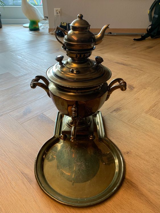 Hakan Teekannen-Set Aus Edelstahl, 3,2 L – Türkischer Samowar-Stil Mit Selbstsieb, Doppeltem Deckel & Bakelit-Griff