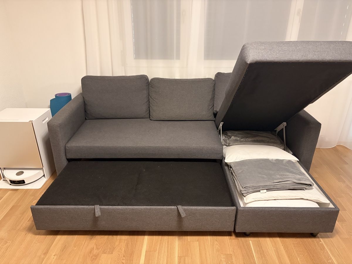 Conforama Sofas: Ecksofa grau mit Bettfunktion und Stauraum – D'occasion à Oberrohrdorf par sar_syk7 1