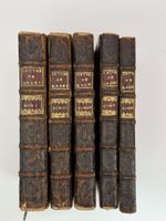 Rabelais, Oeuvres 5 volumi, 1761, legatura d'epoca