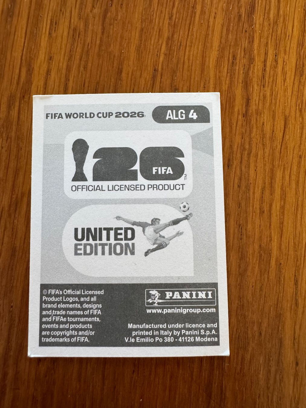 Panini Carte collezionabili: ALG 4 Panini FIFA World Cup WM 2026 – Nuovo e nell'imballaggio originale da Zürich venduto da wtpooh 1