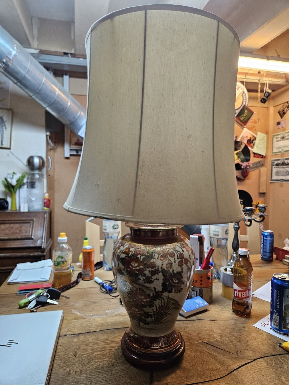 Lampade: Antike Lampe Keramik handbemalt einzigartig  (D1) – Usato da Rorschach venduto da TimelessTrading