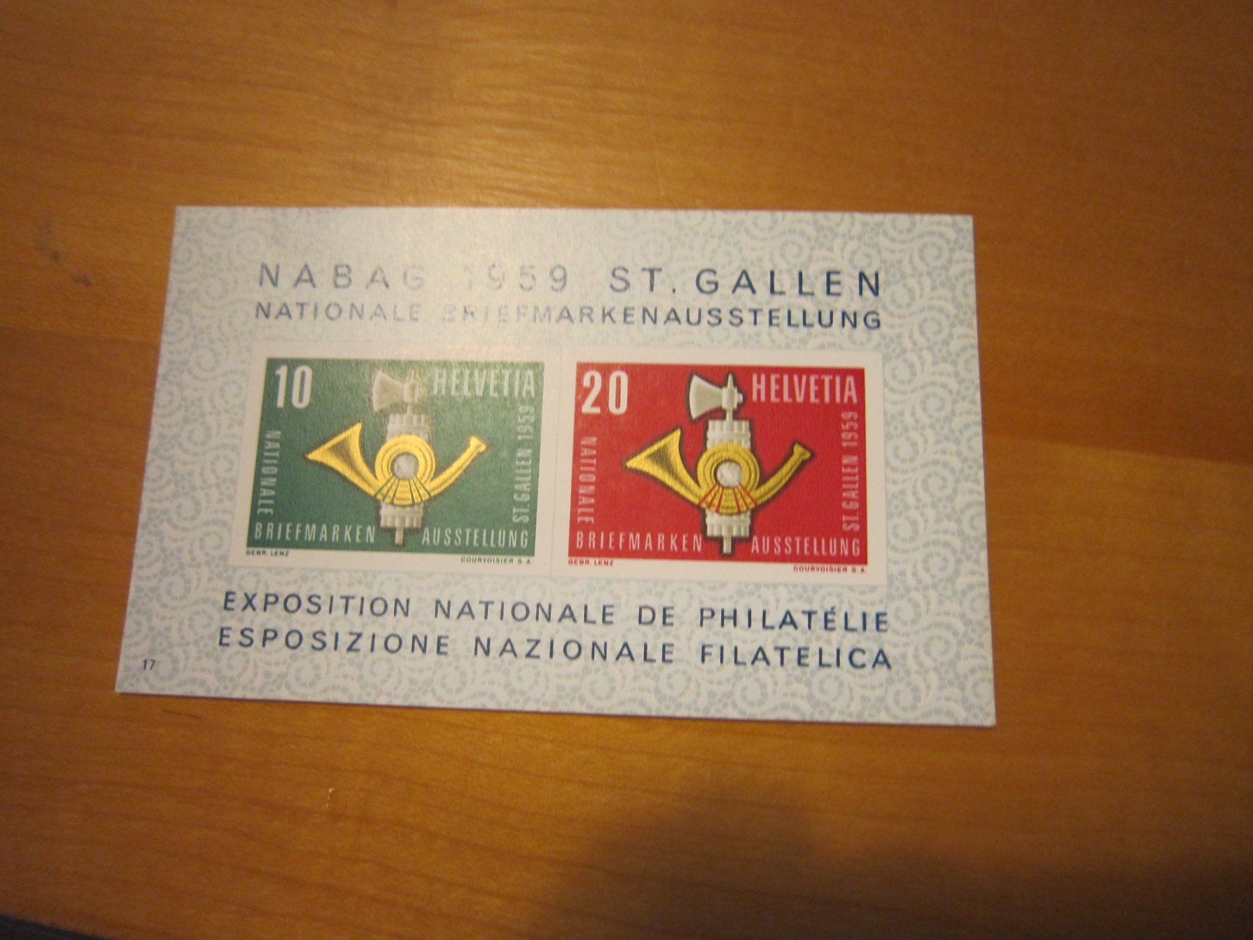 Tous les timbres: B1 Block 1959 postfrisch – D'occasion à Giubiasco par sal_9j6w