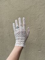 Damen vintage Handschuhe Spitze weiss Vintage wie neu