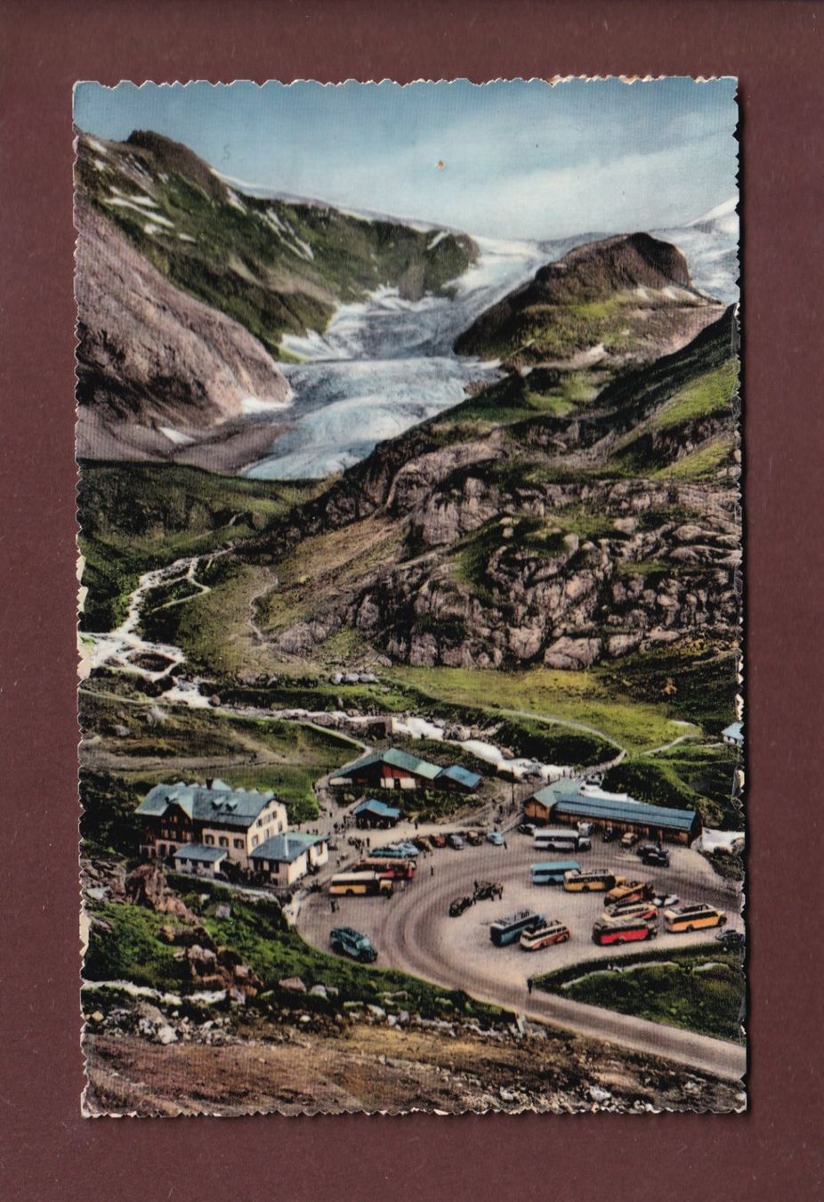 Cartoline postali: SUSTENSTRASSE - Hotel Steingletscher - 1953 – Usato da Pully venduto da nicecards