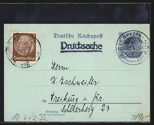 Cancelleria postale: Berlin-Wilmersdorf, Markenhandlung Klick – Usato da Berlin venduto da bartko-reher 1