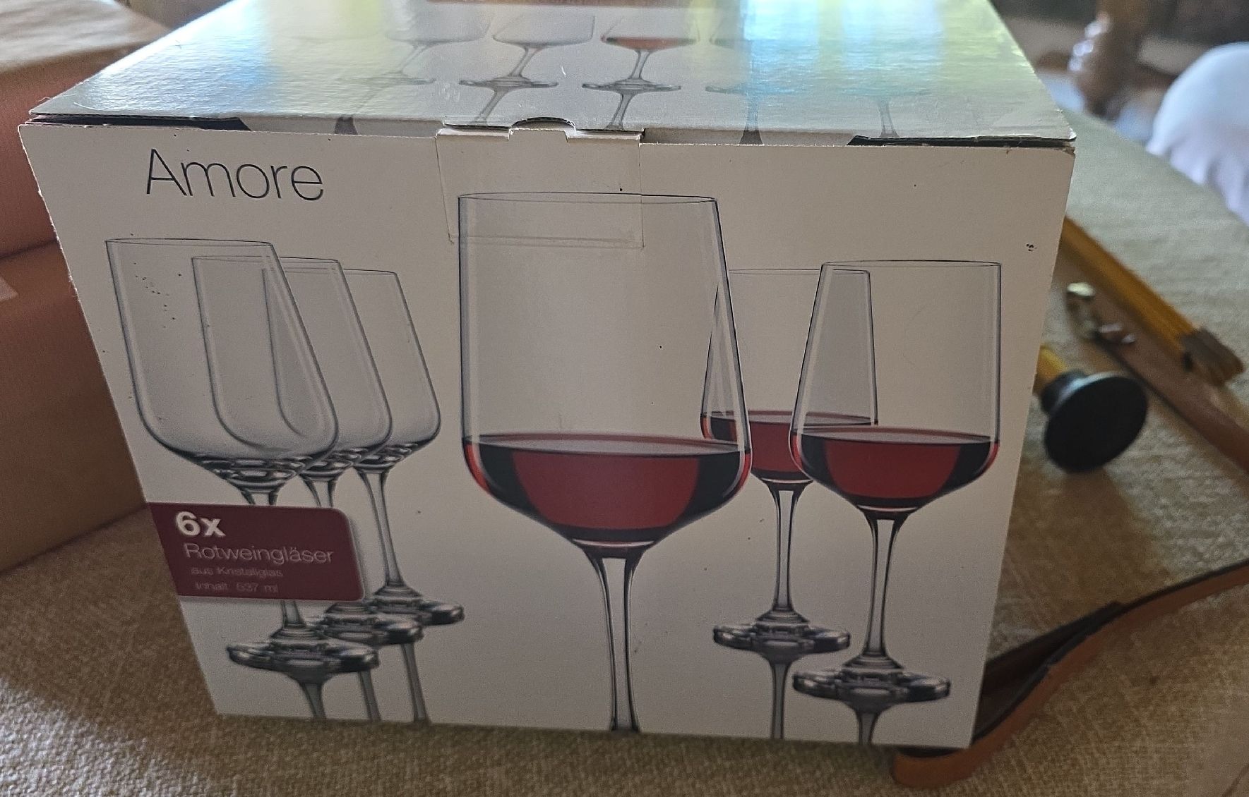 Gläser: 6x Red Wine Glasses Amore new condition  – Neu und originalverpackt aus Hinwil von Ehretstock8