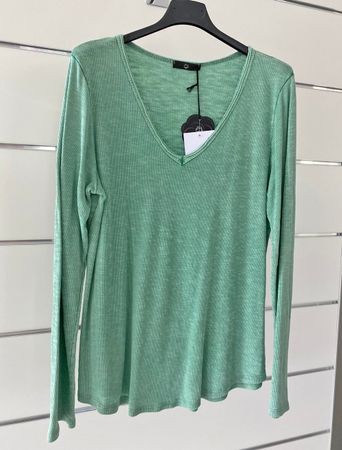 Langarmshirt V-Ausschnitt - Grösse ca. 34/36/38 - NEU