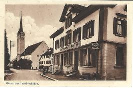 Gruss aus Hombrechtikon Wirtschaft u.Bäckerei