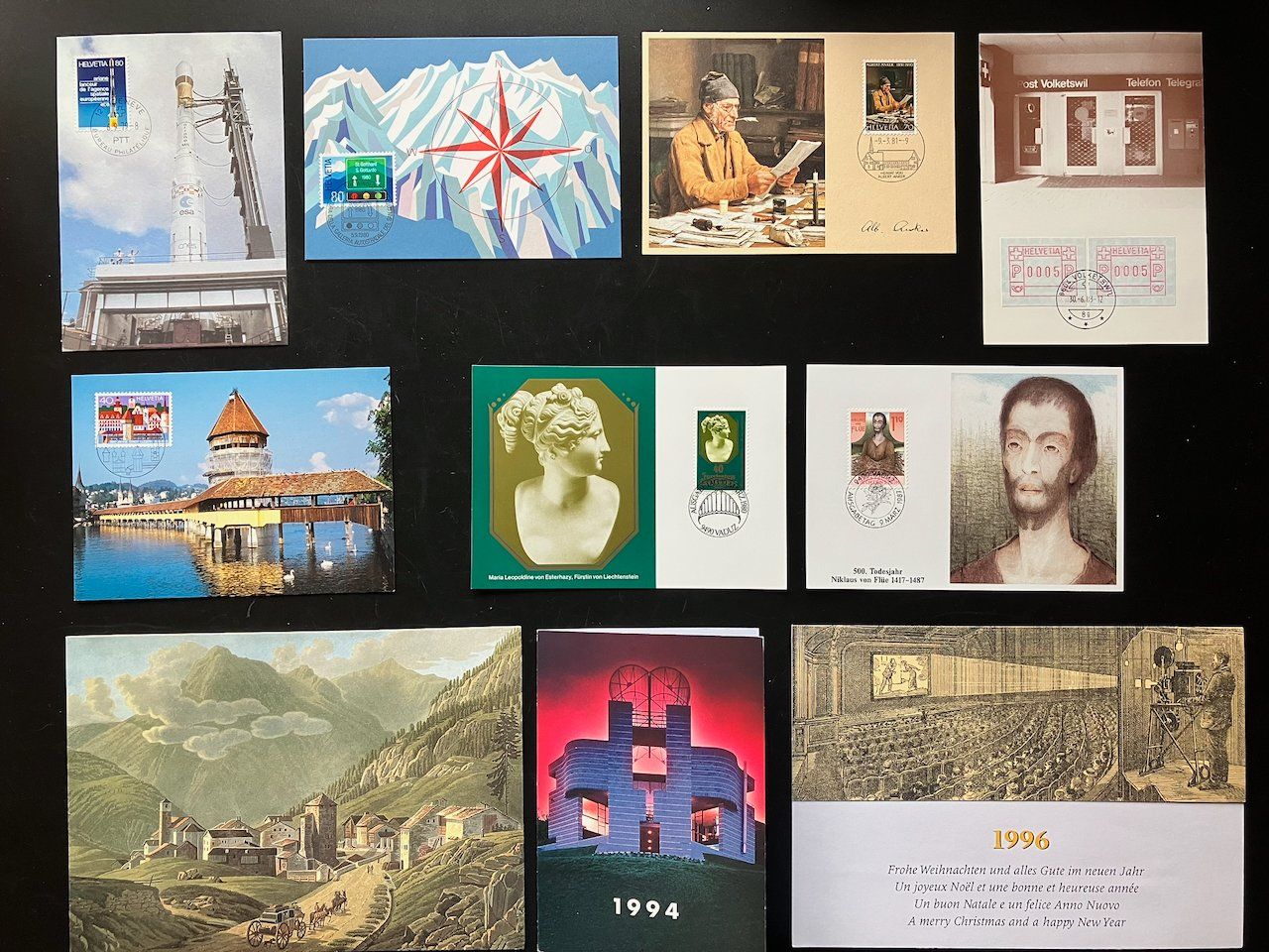 Tutti i francobolli: Maximumkarten und PTT-Folder 1979-96 – Usato da Nesslau venduto da zueri6
