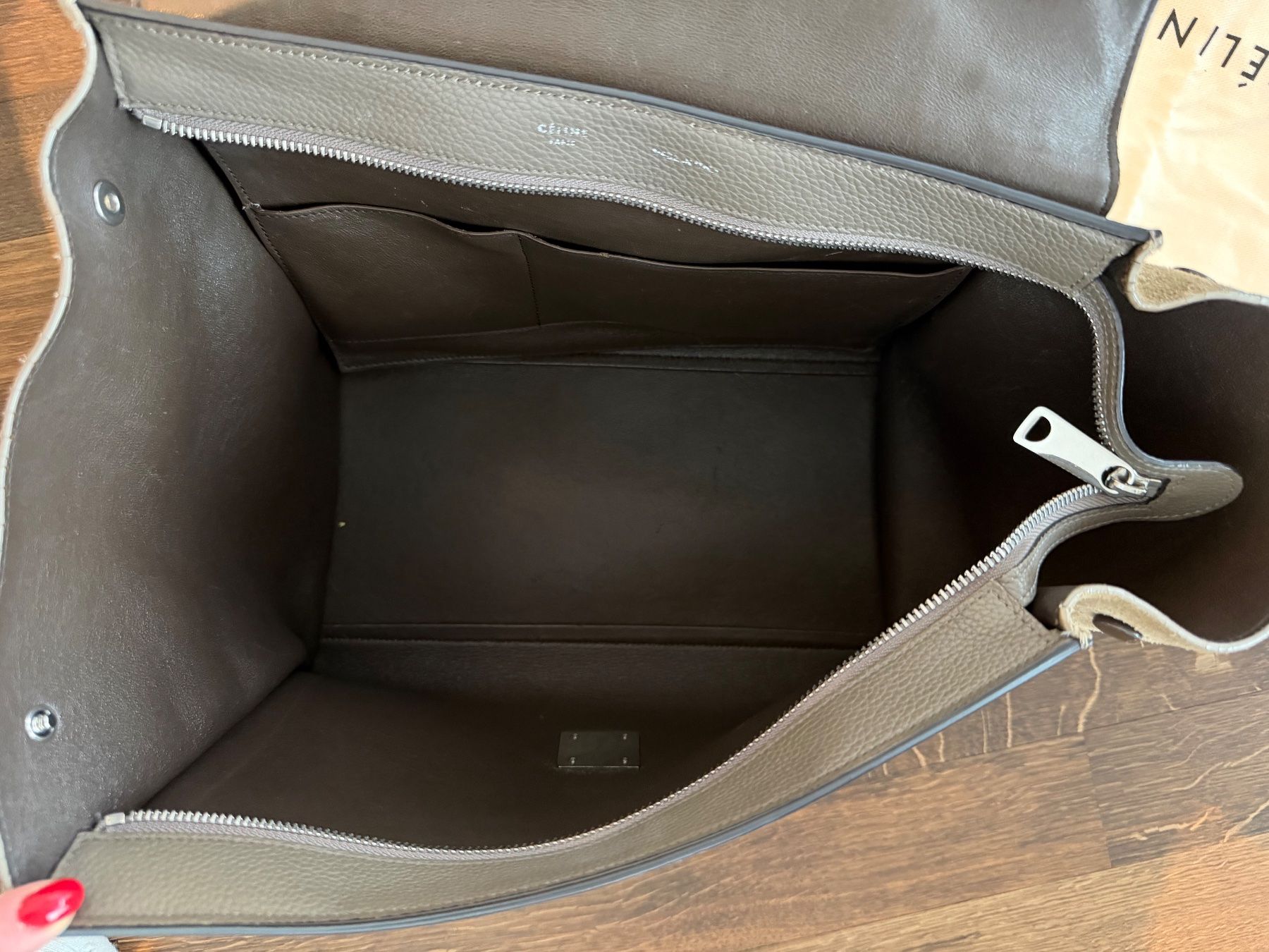 Celine Borse da donna: Céline Trapez Bag – grau, original – Usato da Zug venduto da luviluv 7