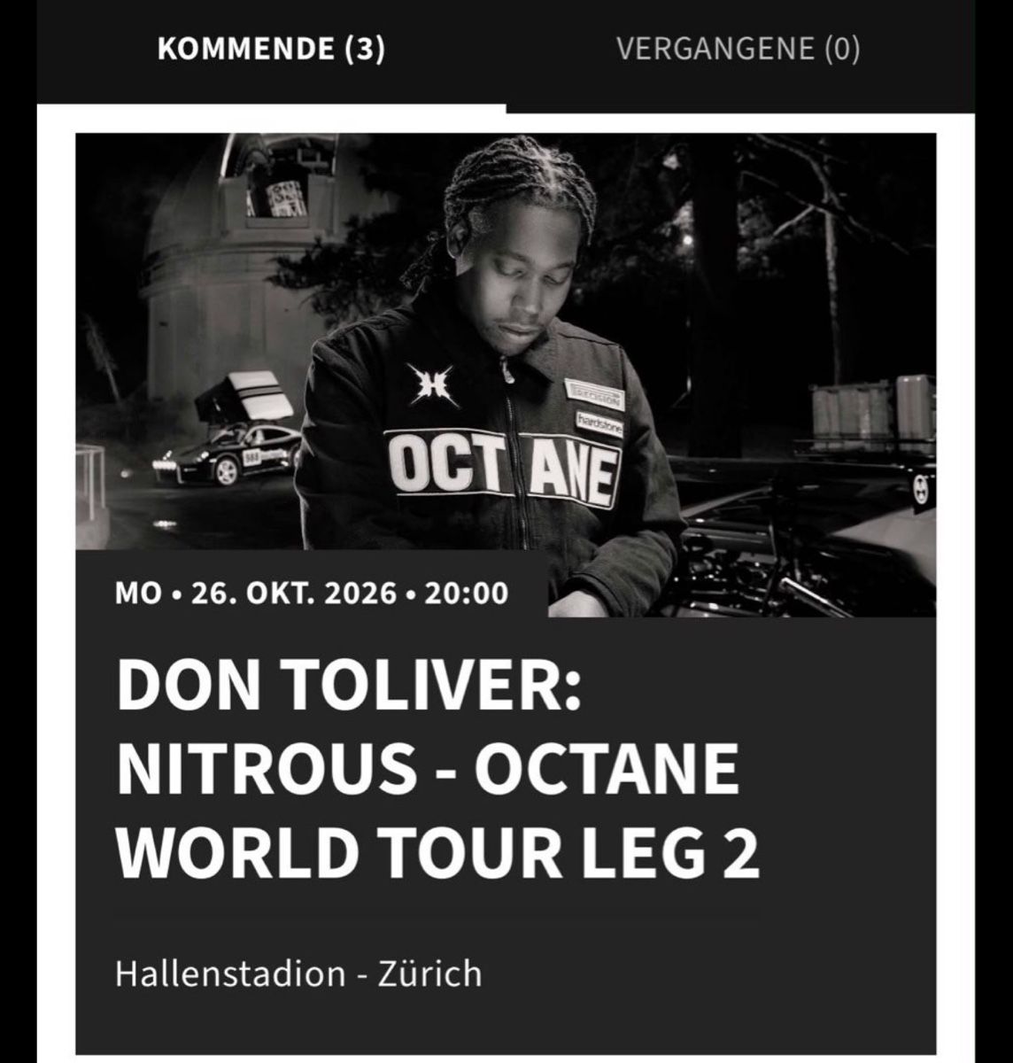 Tickets: 3x Don Toliver platinum tickets  – Neu (gemäss Beschreibung) aus Küsnacht ZH von oc123