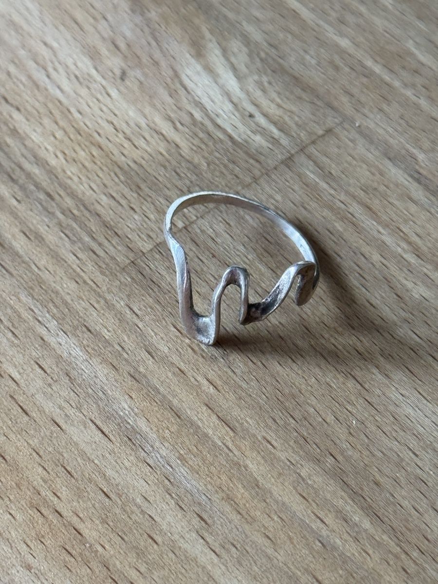 Anelli: Wave 925 Silver Ring silver size 10 – Usato da Zürich venduto da olalinda 4