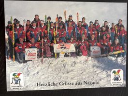 Autogrammkarte Swiss Paralympic Team Nagano 98'