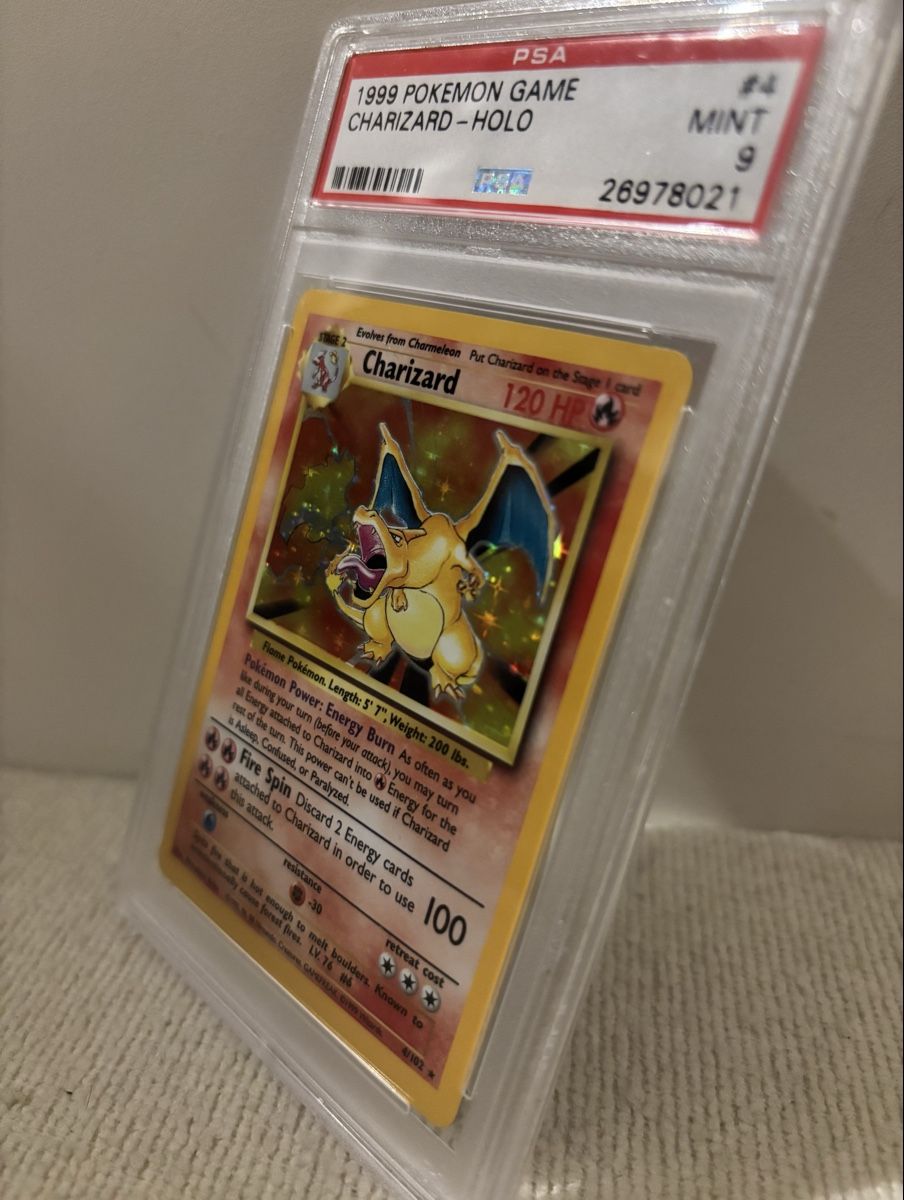 Pokémon Carte collezionabili: Pokémon Charizard 1999 Holo PSA 9 – Nuovo (secondo la descrizione) da Grand-Lancy venduto da Mario64 2