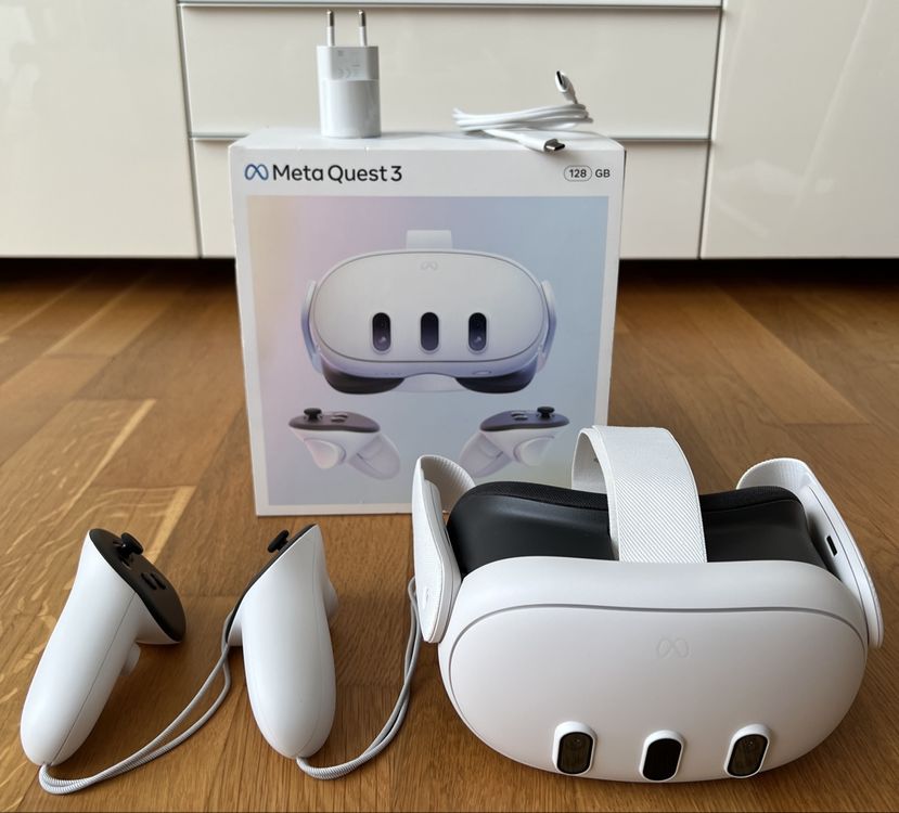 Meta Quest 3S 128 GB Headset + Sangle Élite avec Batterie