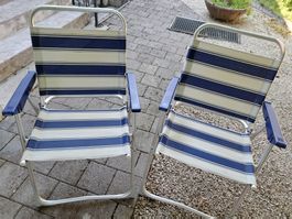 2 Campingstühle, EA-Classic stabil, kompakt und sehr leicht
