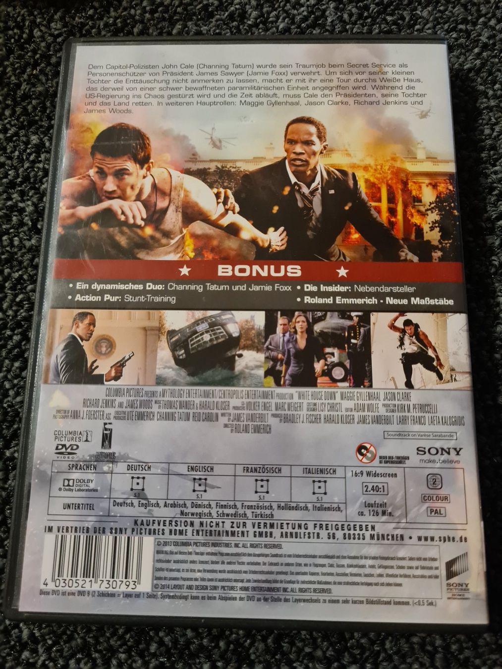 Tutti i DVDs: WHITE HOUSE DOWN(12884) – Usato da Ruswil venduto da M71 1