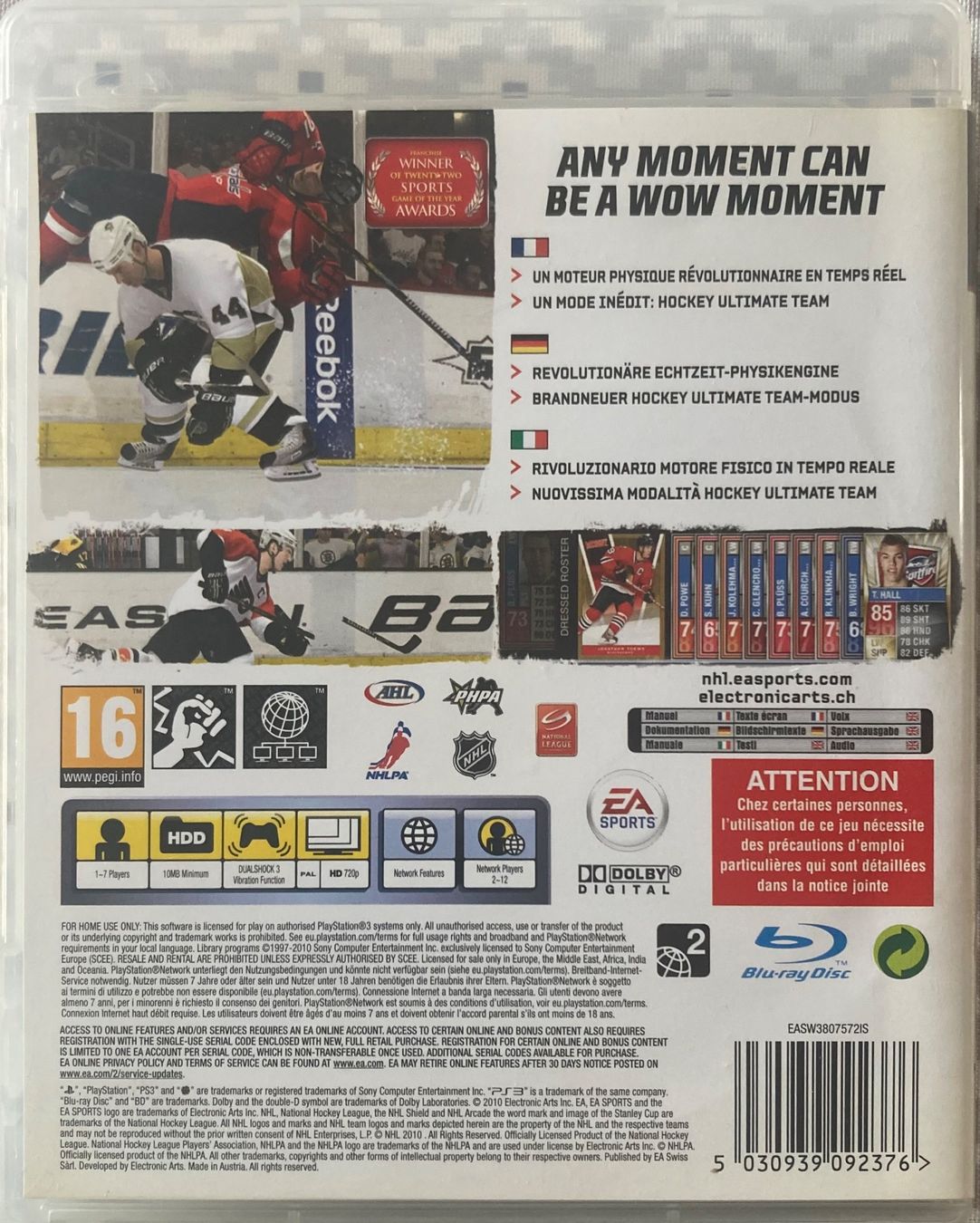 Giochi: PS3 - NHL 11 – Usato da Poliez-Pittet venduto da Newtown-Records 1