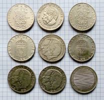 Schweden 1 Krone 1961-2009 Lot of 9