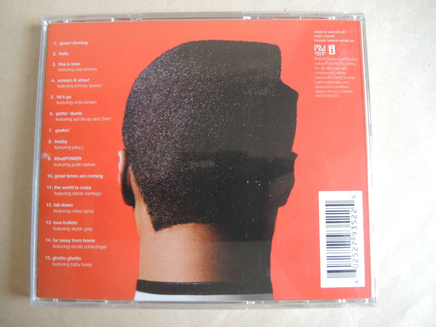 CD: Will.i.am # willpower CD – Usato da Rorschach venduto da maeck8 2
