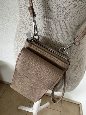 Neuware Handytasche mit Portemonnaie Beige