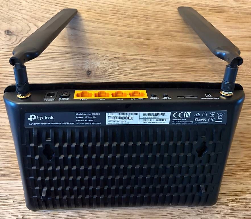 TP-Link Modem & Router: 4G LTE Router tp link AC1200 – Usato da Mosnang venduto da alfatierli 1