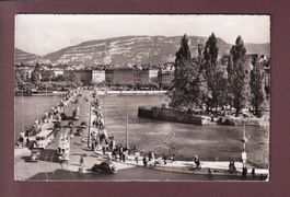 GENEVE - Pont du Mont-Blanc - Bus - Tram - 1956