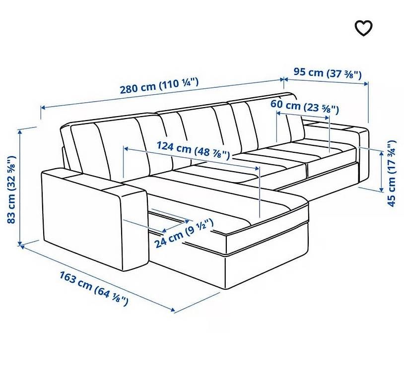Ikea Sofas: IKEA KIVIK 3-seater sofa with chaise – Gebraucht aus Genève von Mladuz 2