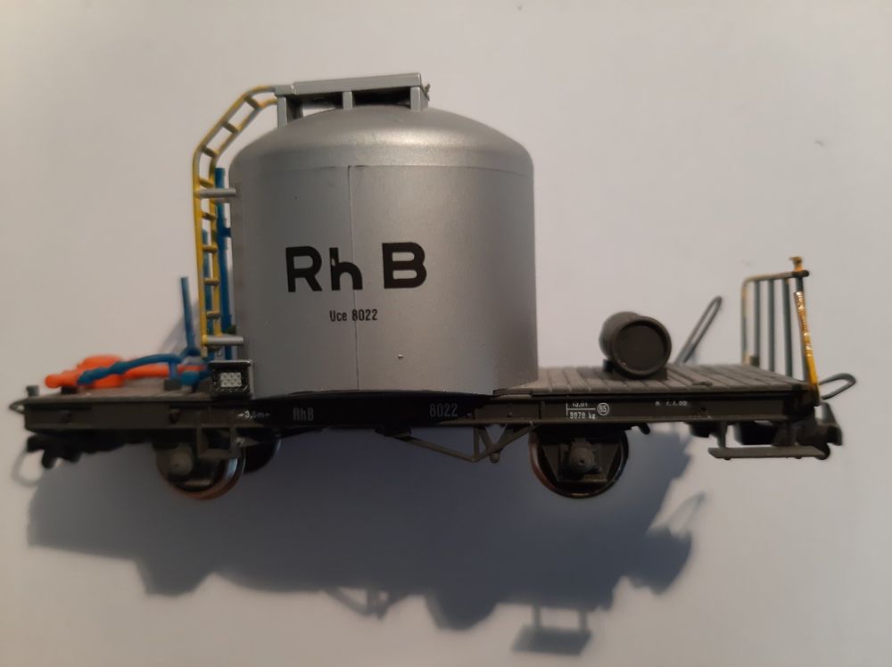 Bemo Modelleisenbahnen: Bemo H0m 2259 122 RhB Uce 8022 Zementsilowagen – Gebraucht aus Thun von Schwarzsee48 2
