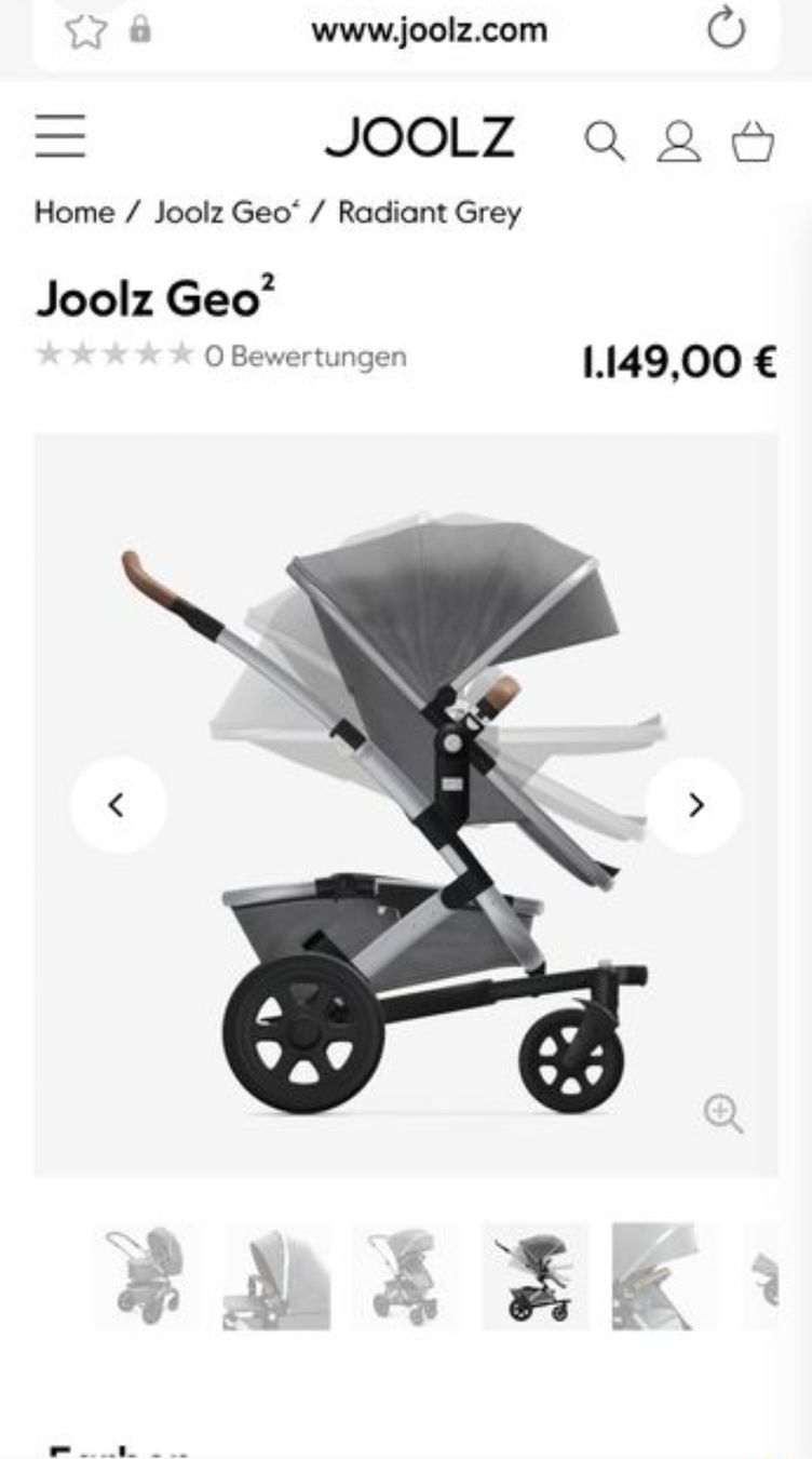 Joolz Carrozzine: Joolz Geo Kinderwagen – Usato da Untersiggenthal venduto da vonberner 6