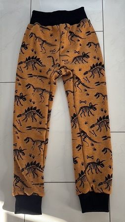 Fleece Thermo Pumphose mit Dinosaurier Gr. 122/128 Neu