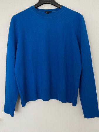 COS 100% Wolle Pullover Gr L/M (S. Masse) royalblau