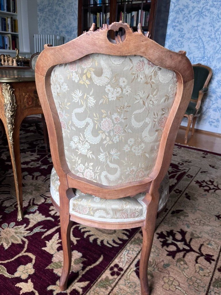 Poltrone: Bel ensemble de salon XIX style Louis XV – Usato da Pully venduto da Artemisya 1