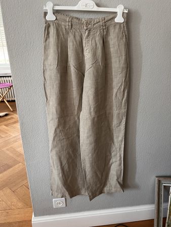 Leinenhose Marc Aurel, Gr. 36, beige