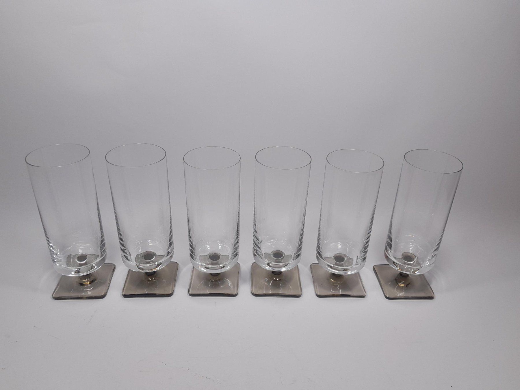 5 Vintage Rosenthal Mineralgläser Studio Line - Linear Smoke (D ...