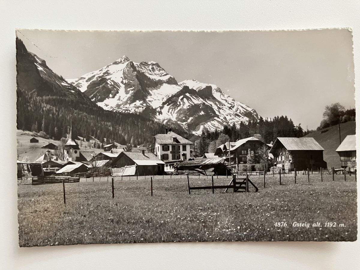 Cartoline postali: AK Gsteig  – Usato da Zürich venduto da Classic_Collection_Zurich