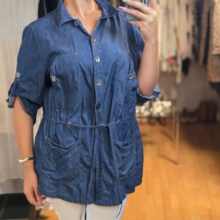 Outfit Classic Jeanshemd  Dunkelblau Gr. 52
