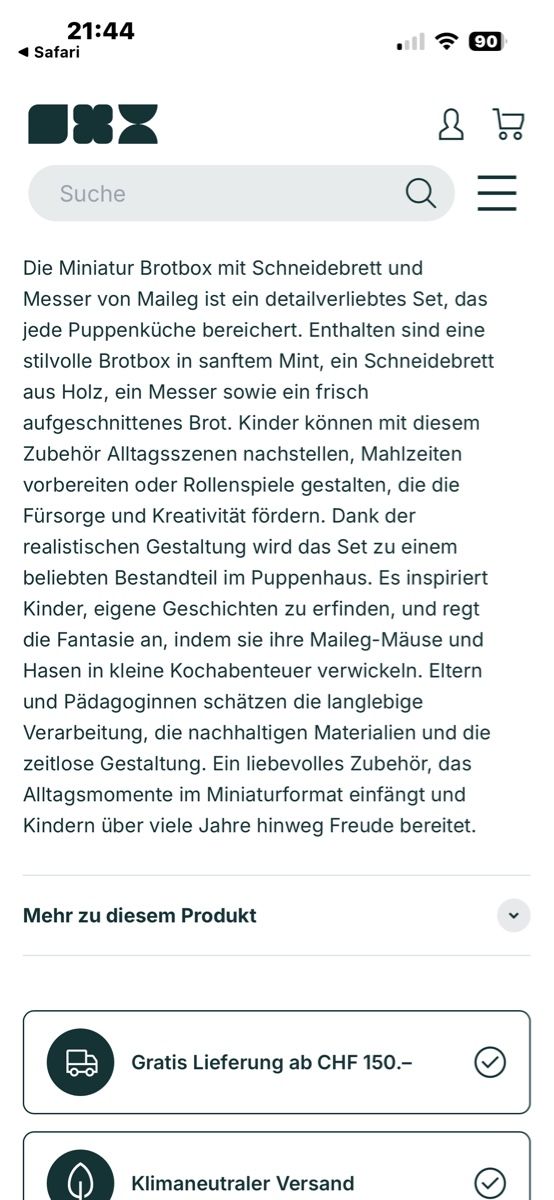 Maileg Giocattoli: Brotbox..Neu..Maileg – Nuovo (secondo la descrizione) da Hünenberg venduto da Smile77.. 5