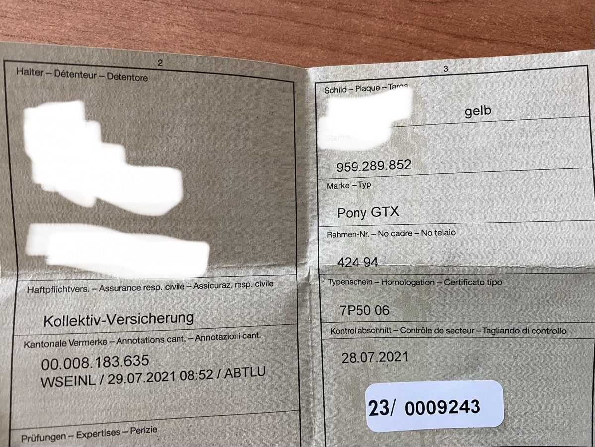 Pony Mofas: Töffli Pony GTX – Defekt aus Beromünster von li_bu_05 5