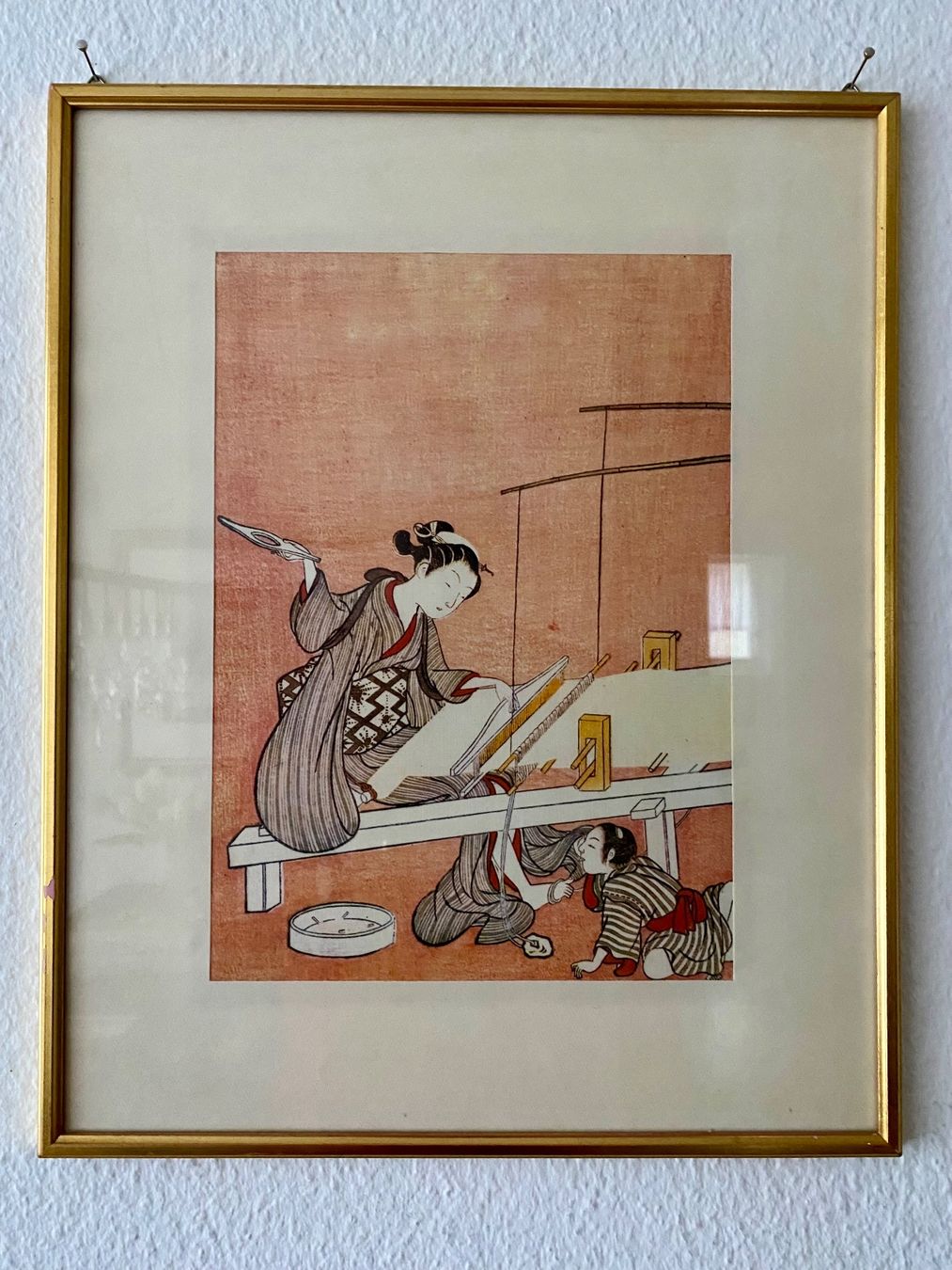 Foto & Immagini: Seidenmalerei Japan, Vintage-Bild "D" – Usato da Kriens venduto da deralchimist
