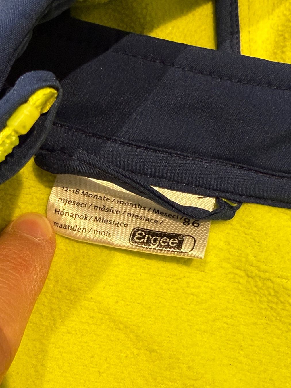 Giacche & Cappotti: Softshell-Jacke blau/gelb I Gr. 86 – Nuovo (secondo la descrizione) da Emmetten venduto da coluna_6376 2